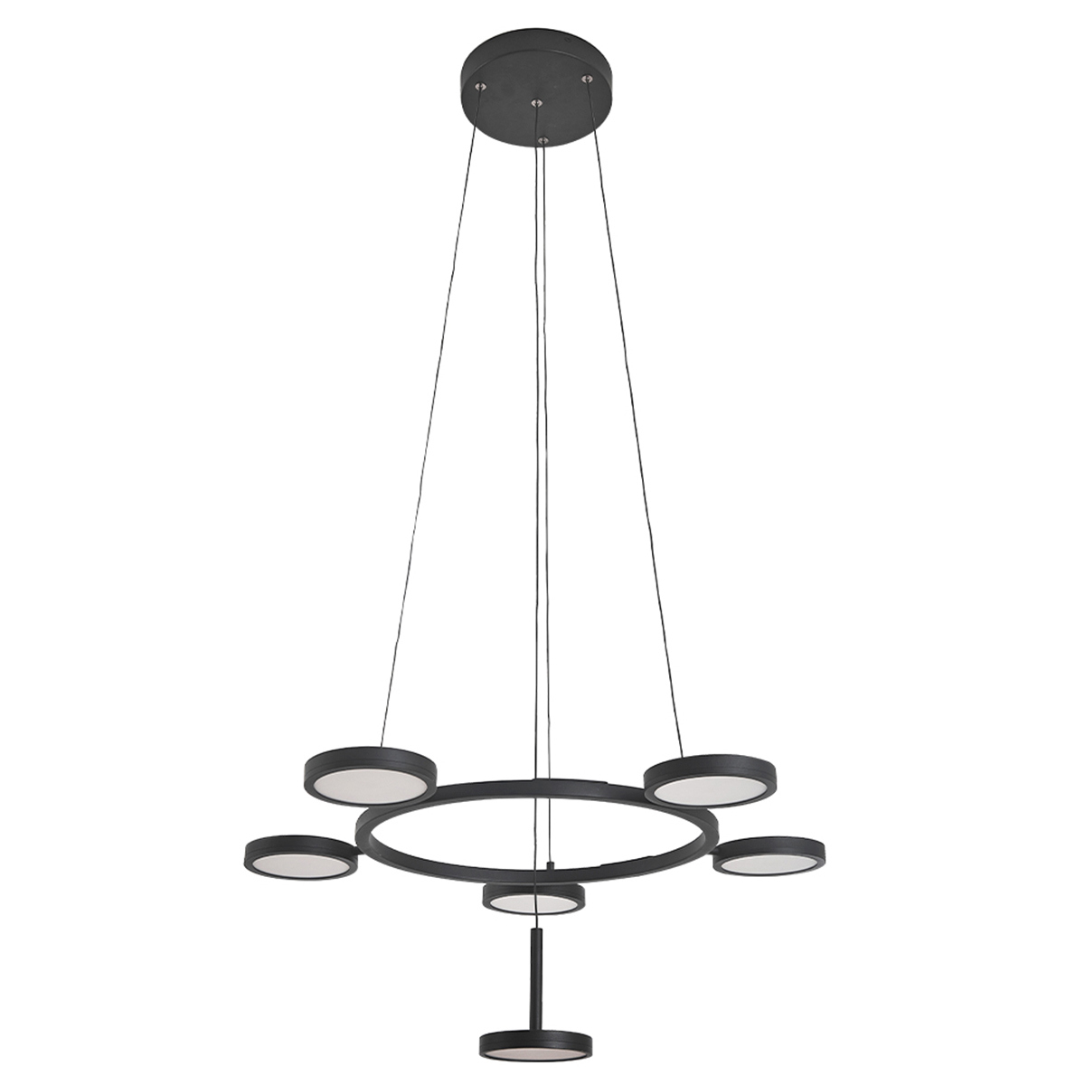 Изображение товара Светильник подвесной светодиодный Crystal lux 1400/270 12 м² нейтральный белый свет цвет черный