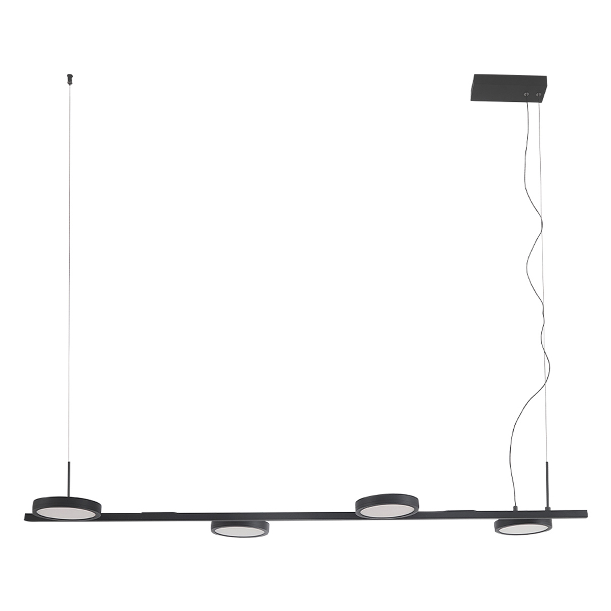 Изображение товара Светильник подвесной светодиодный Crystal lux 1400/271 8 м² нейтральный белый свет цвет черный