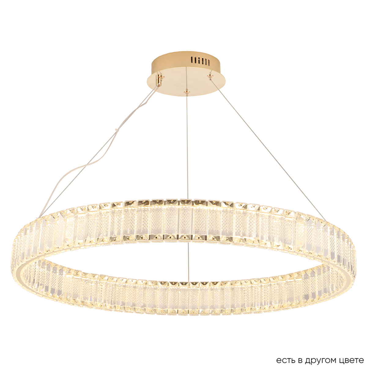 Изображение товара Люстра подвесная светодиодная Crystal lux 3391/202 золотистого цвета