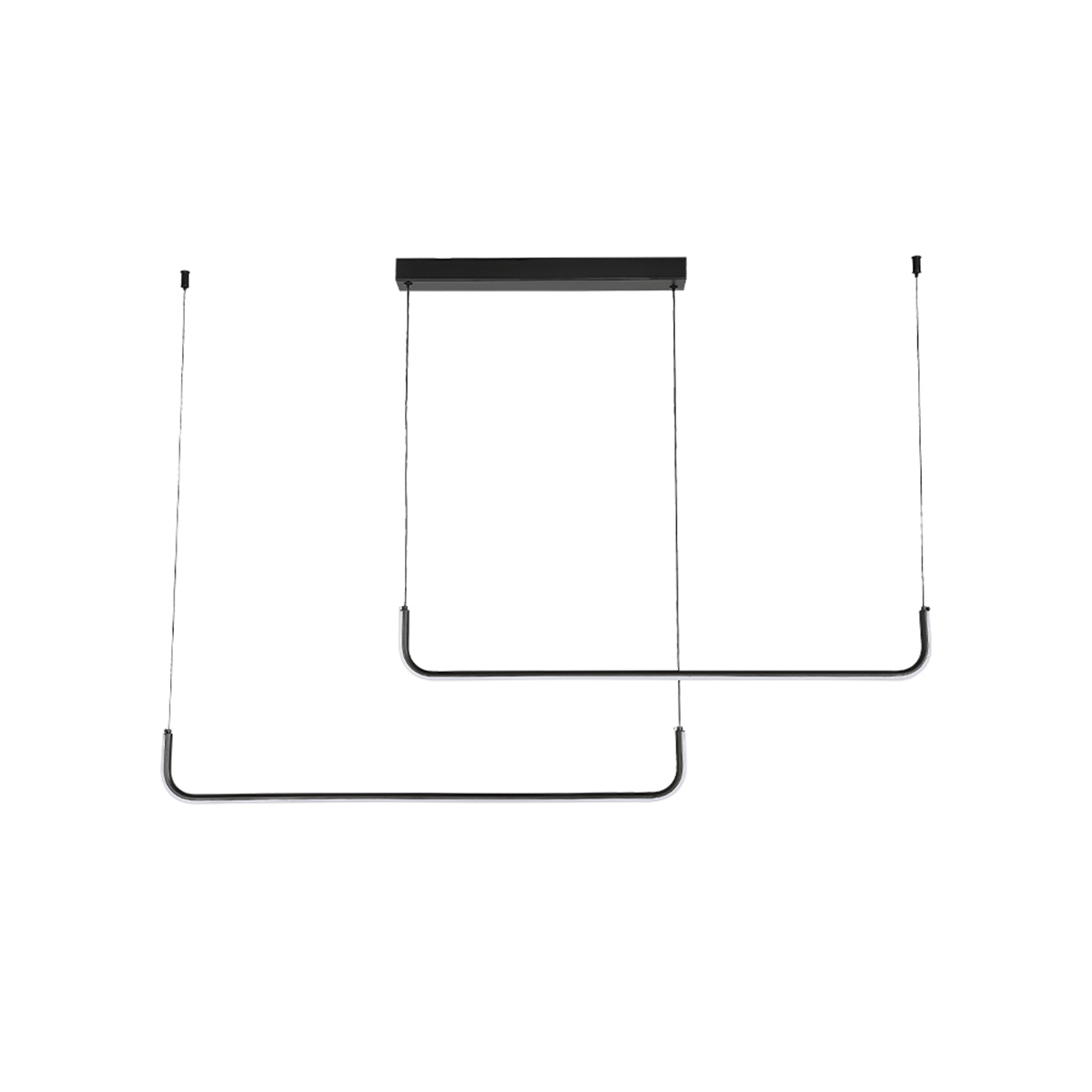 Изображение товара Светильник подвесной светодиодный Crystal lux 2990/235 с пультом управления 2 м² нейтральный белый свет цвет черный