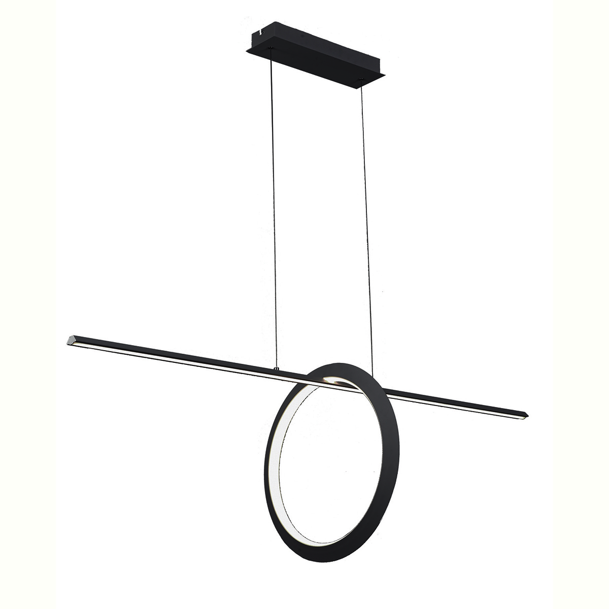 Изображение товара Люстра подвесная светодиодная Mantra 7143 KITESURF черная 6 м² нейтральный белый свет