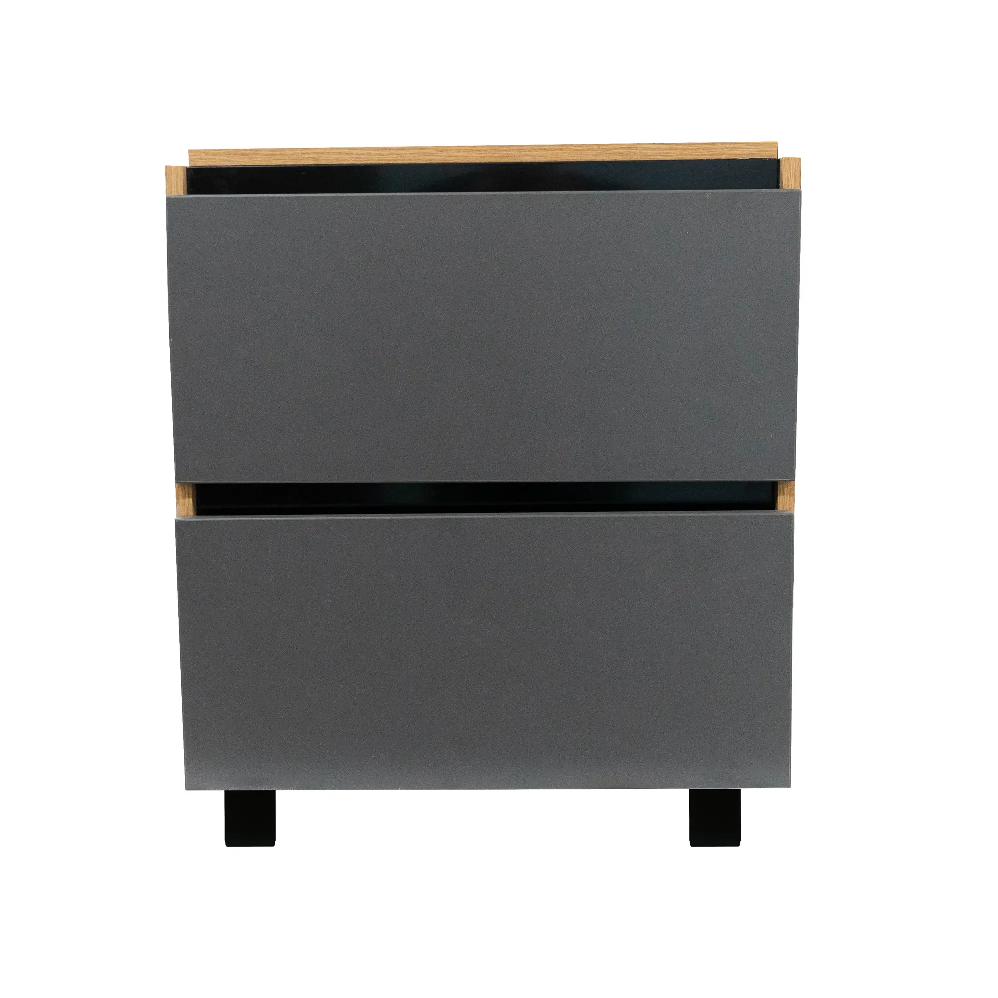 Изображение товара Тумба под раковину Турин-60F напольная 60 см дуб темно-серый мебел для ванной