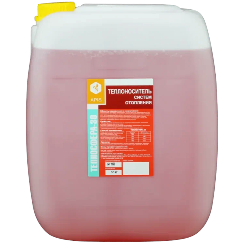 Изображение товара Теплоноситель Apis Теплосфера -30°C 30 кг для отопления и кондиционирования