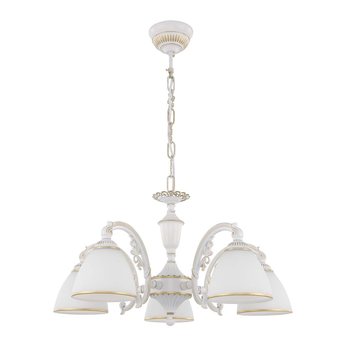 Люстра подвесная Arte Perfetto Luce 3334.8492.5.wt.g 5 ламп 10 м² цвет ...