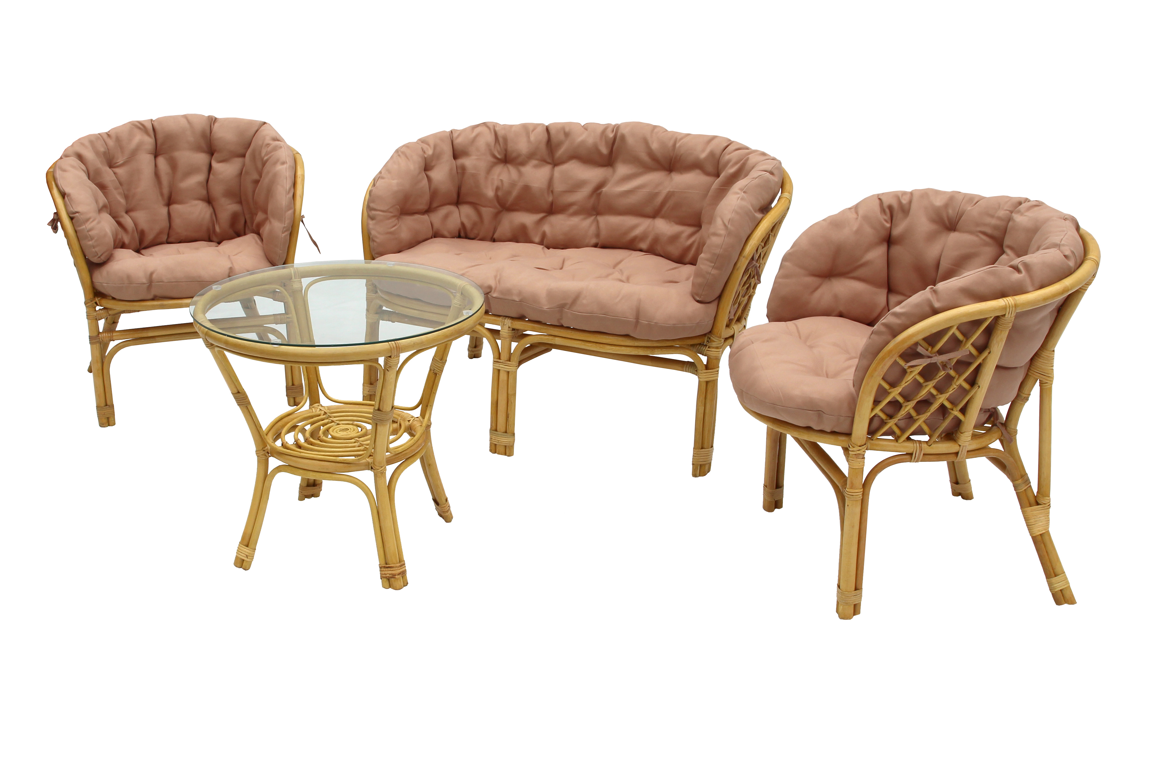 Изображение товара Набор садовой мебели Багамы премиум CV-B04 из натурального ротанга