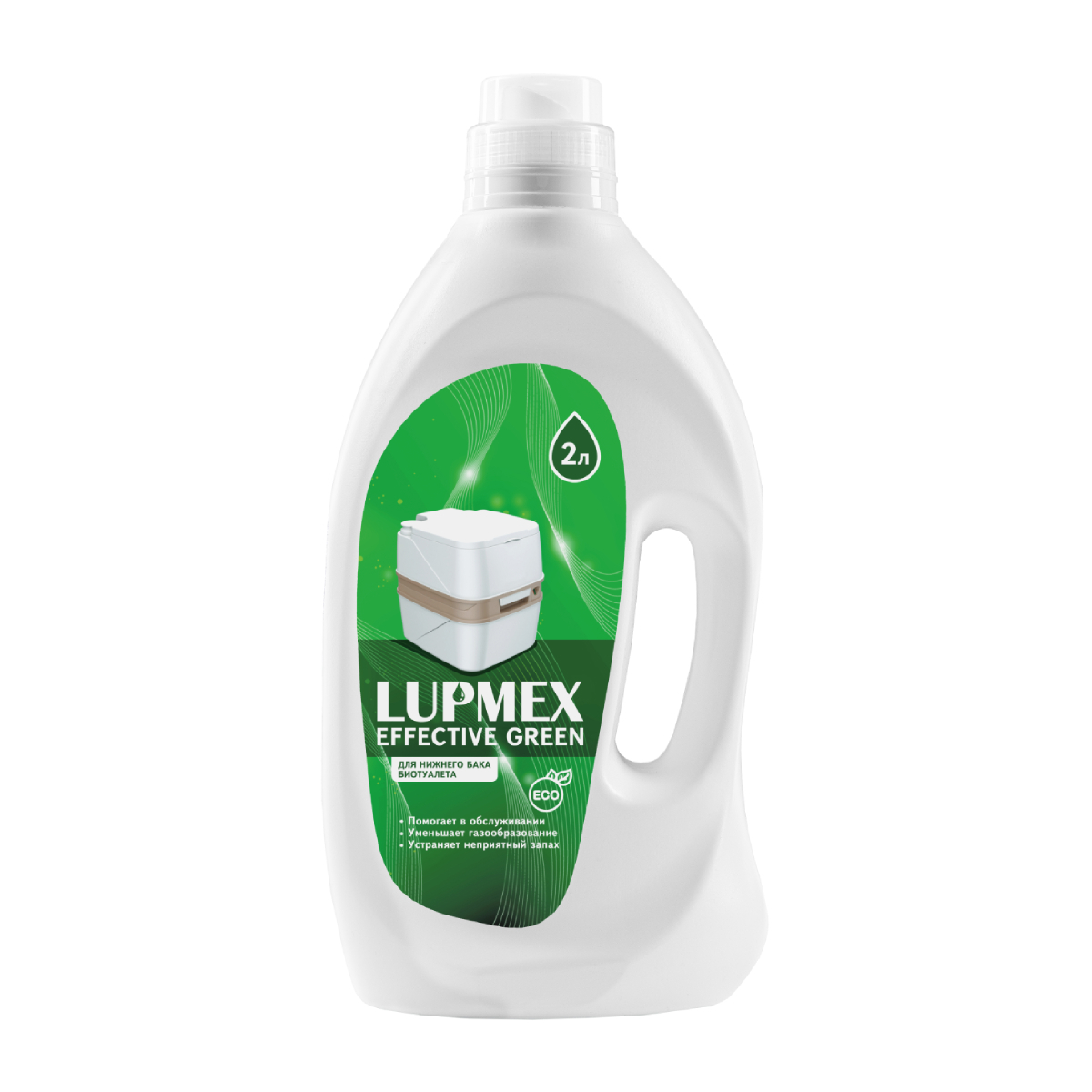 Изображение товара Жидкость для биотуалета Lupmex Effective Green 79096 аромат сосны 2 л