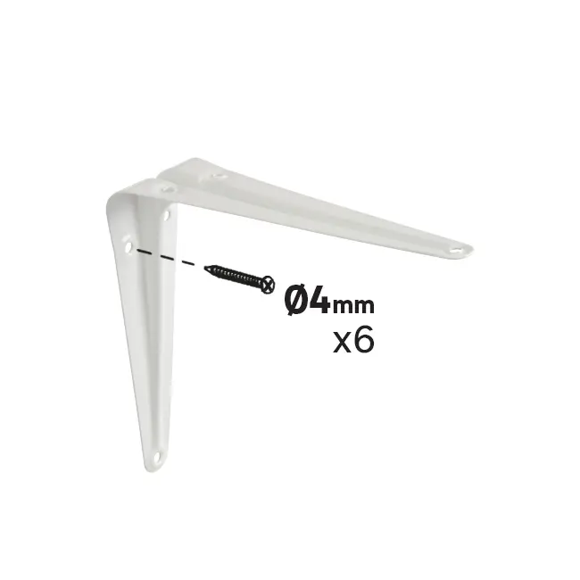 Кронштейн Normo 12.5x15 нагрузка до 13 кг цвет белый - 4