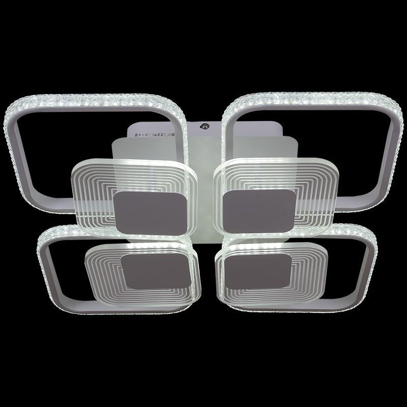 Изображение товара Люстра потолочная светодиодная Reluce 05886-0.3-4+4b 28 м² регулируемый белый свет цвет белый