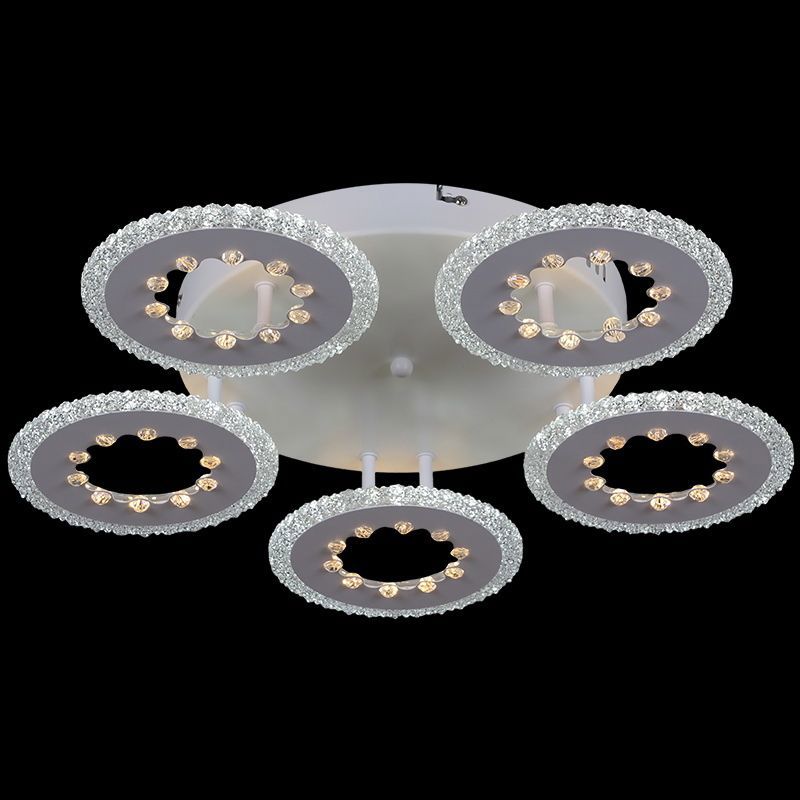 Изображение товара Люстра потолочная светодиодная Reluce 08451-0.3-05A WH, стиль модерн, регулировка света