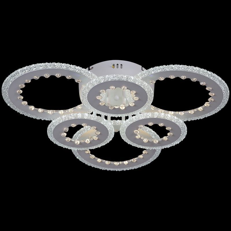 Изображение товара Люстра потолочная светодиодная Reluce 08451-0.3-3+3C белая современная для натяжных потолков