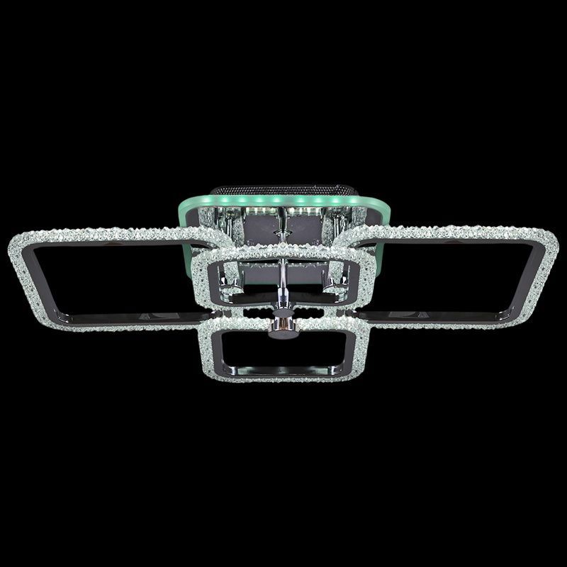 Изображение товара Люстра потолочная светодиодная Reluce 08872-0.3-04 CR RGB современная с пультом