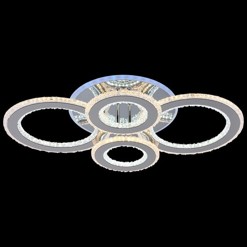 Изображение товара Люстра потолочная светодиодная Reluce 18416-0.3-04 32 м² регулируемый белый свет хром