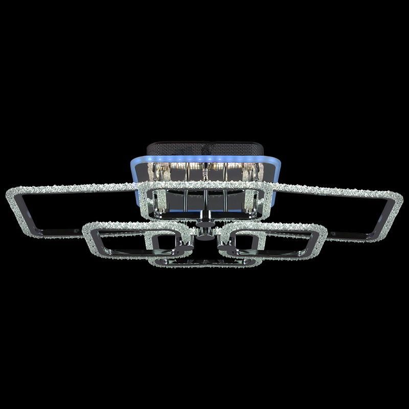 Изображение товара Люстра потолочная светодиодная RELUCE 08872-0.3-06 CR RGB современная с пультом и хромовым покрытие