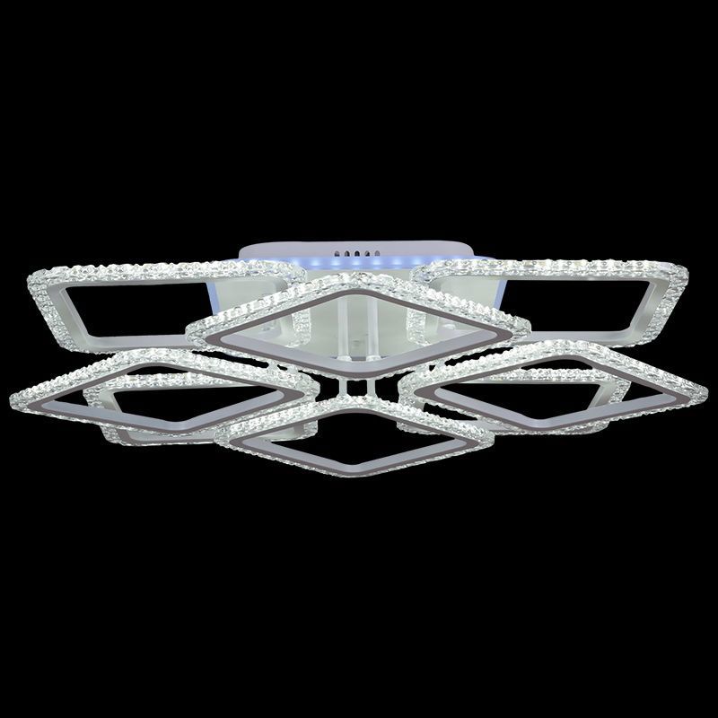 Изображение товара Люстра потолочная светодиодная Reluce 08869-0.3-4+4c 42 м² регулируемый белый свет цвет белый