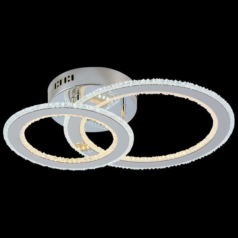 Изображение товара Люстра потолочная светодиодная Reluce 18416-0.3-02c 24 м² регулируемый белый свет цвет серый/серебристый