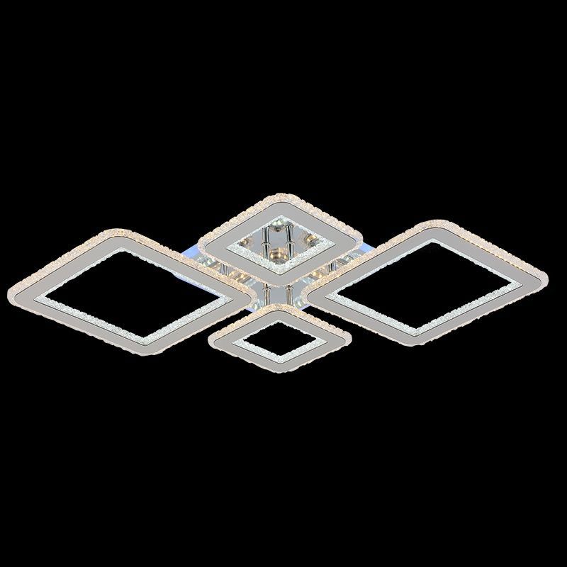 Изображение товара Люстра потолочная светодиодная Reluce 18417-0.3-2+2a 38 м² регулируемый белый свет цвет серый/серебристый