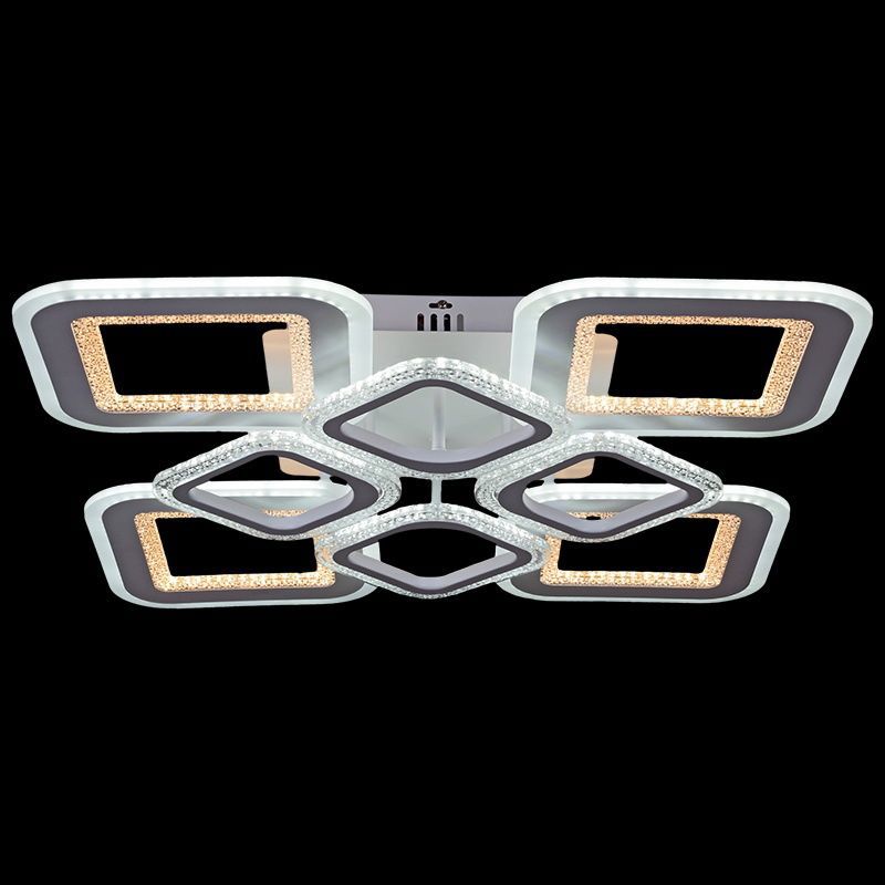 Изображение товара Люстра потолочная светодиодная Reluce 04332-9.3-4+4 стиль хай-тек белый с регулировкой оттенков