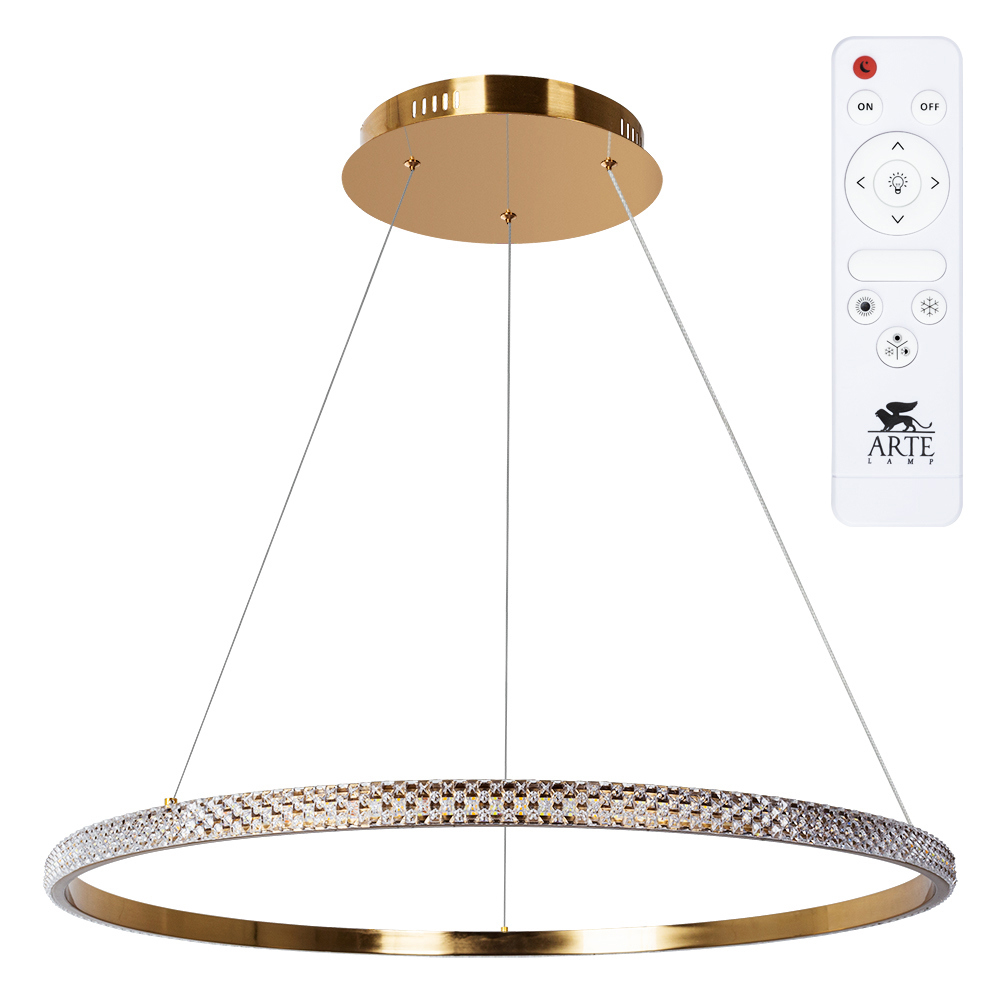 Изображение товара Подвесной светодиодный светильник Arte Lamp ORIONE 80W с пультом управления