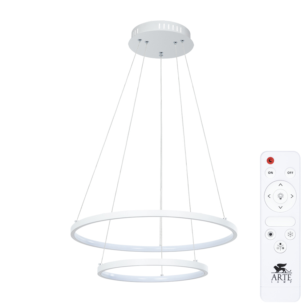 Изображение товара Светильник подвесной светодиодный Arte lamp A2197SP- с пультом управления 13 м² регулируемый белый свет цвет белый