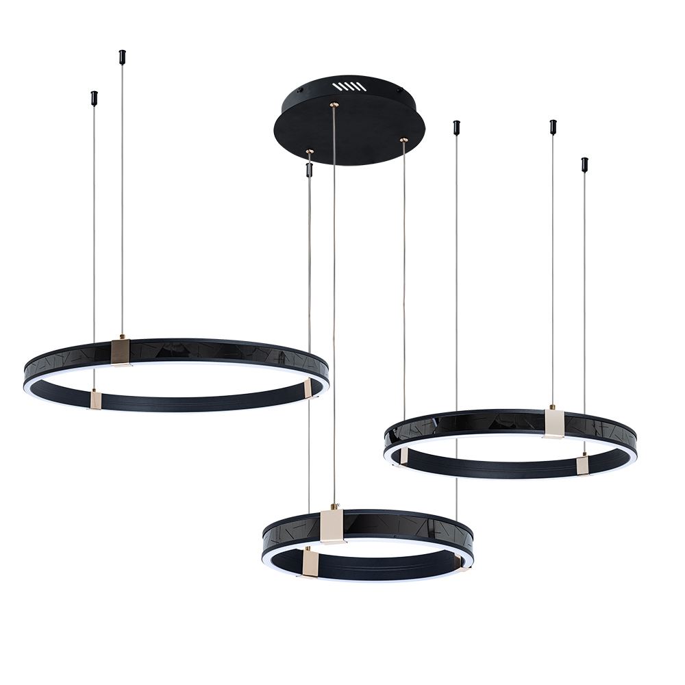 Изображение товара Светильник подвесной светодиодный Arte Lamp A2222SP-3BK с пультом регулировки белого цвета