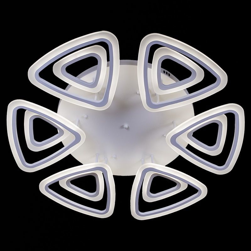 Изображение товара Люстра потолочная светодиодная Reluce 08856-0.3-6+6LED белая современная хай-тек