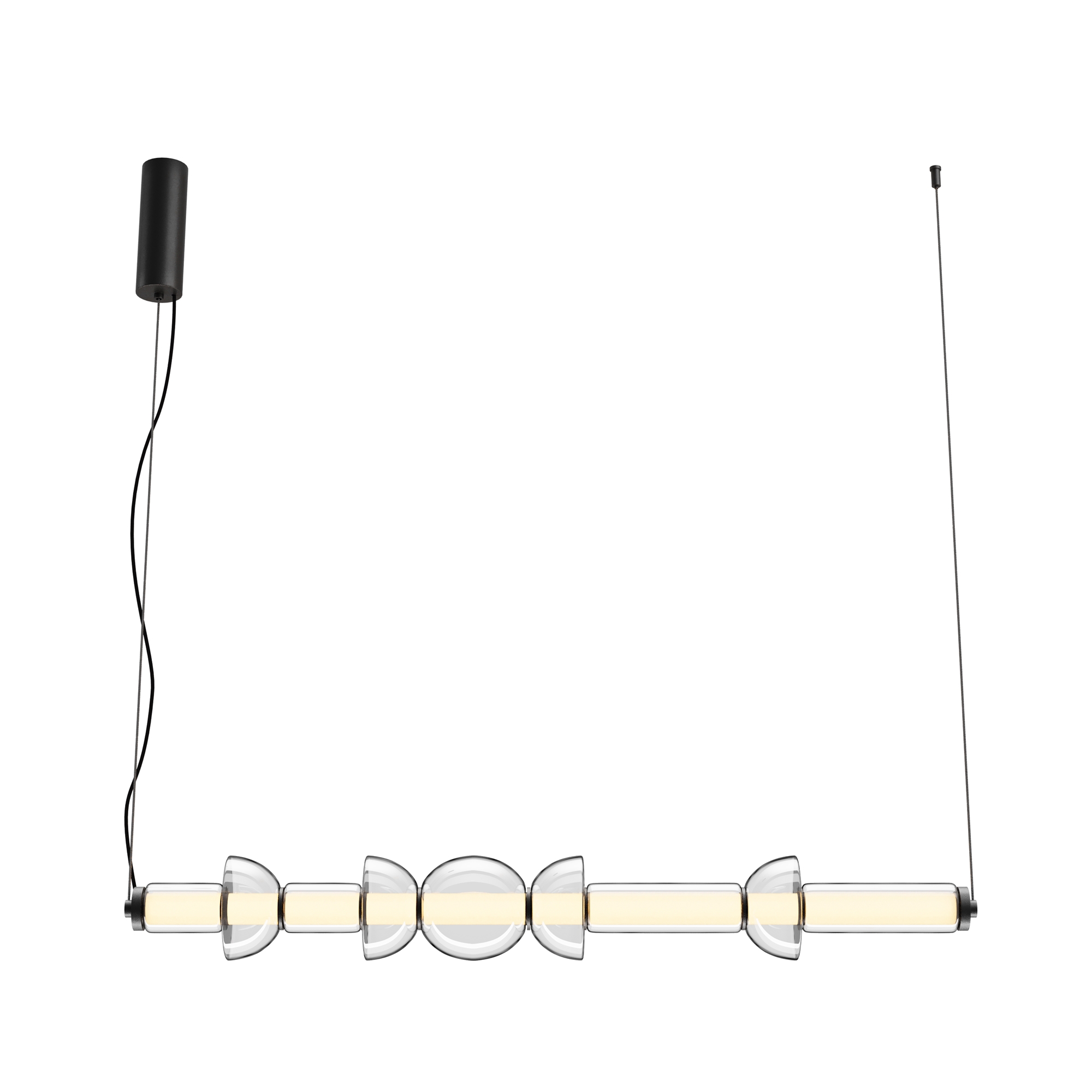 Изображение товара Светильник подвесной светодиодный Maytoni Mod210pl-l39b3k 15 м² теплый белый (желтый) свет цвет черный