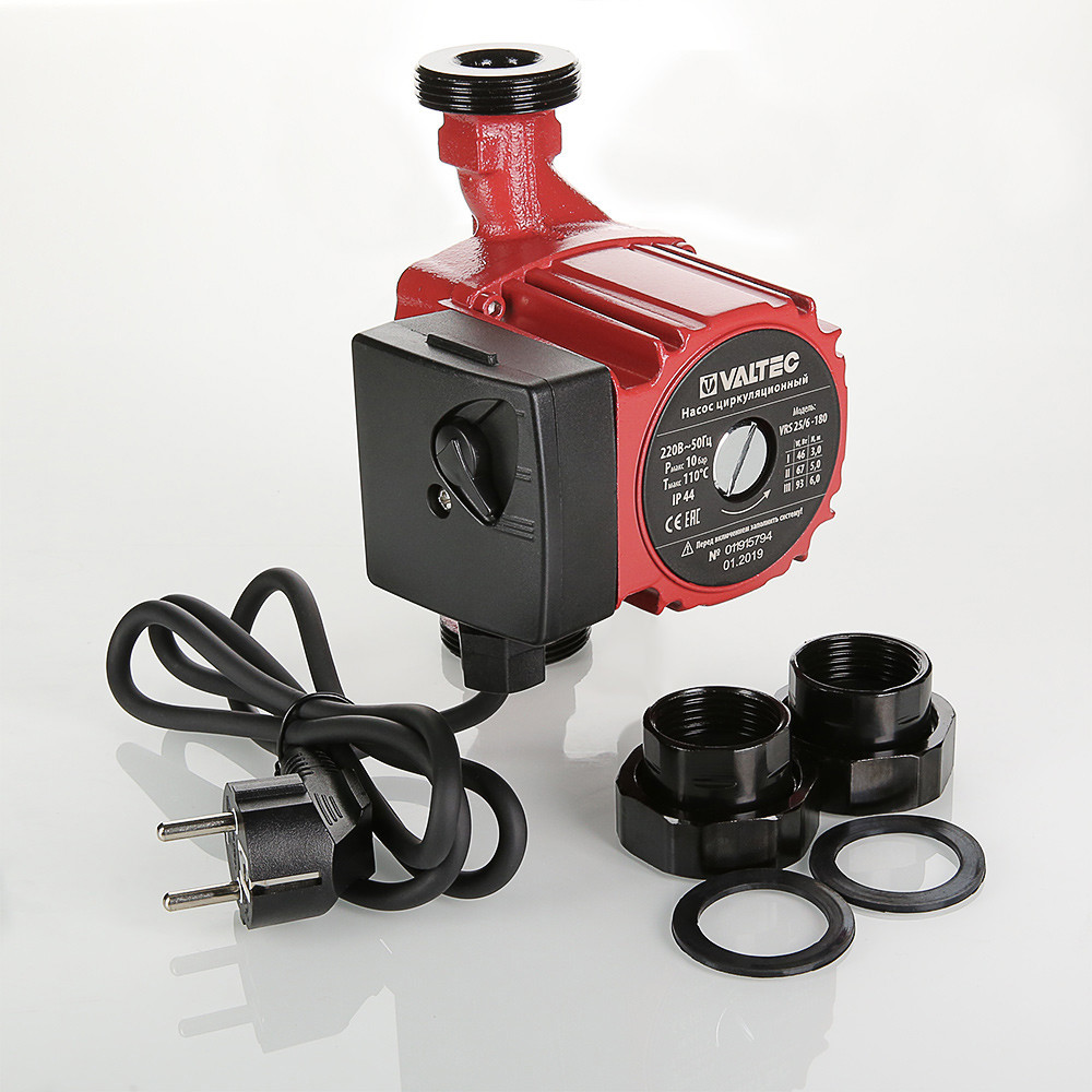 Изображение товара Циркуляционный насос VALTEC VRS.256.18.0 для систем отопления 25 мм 6 м вод. ст.