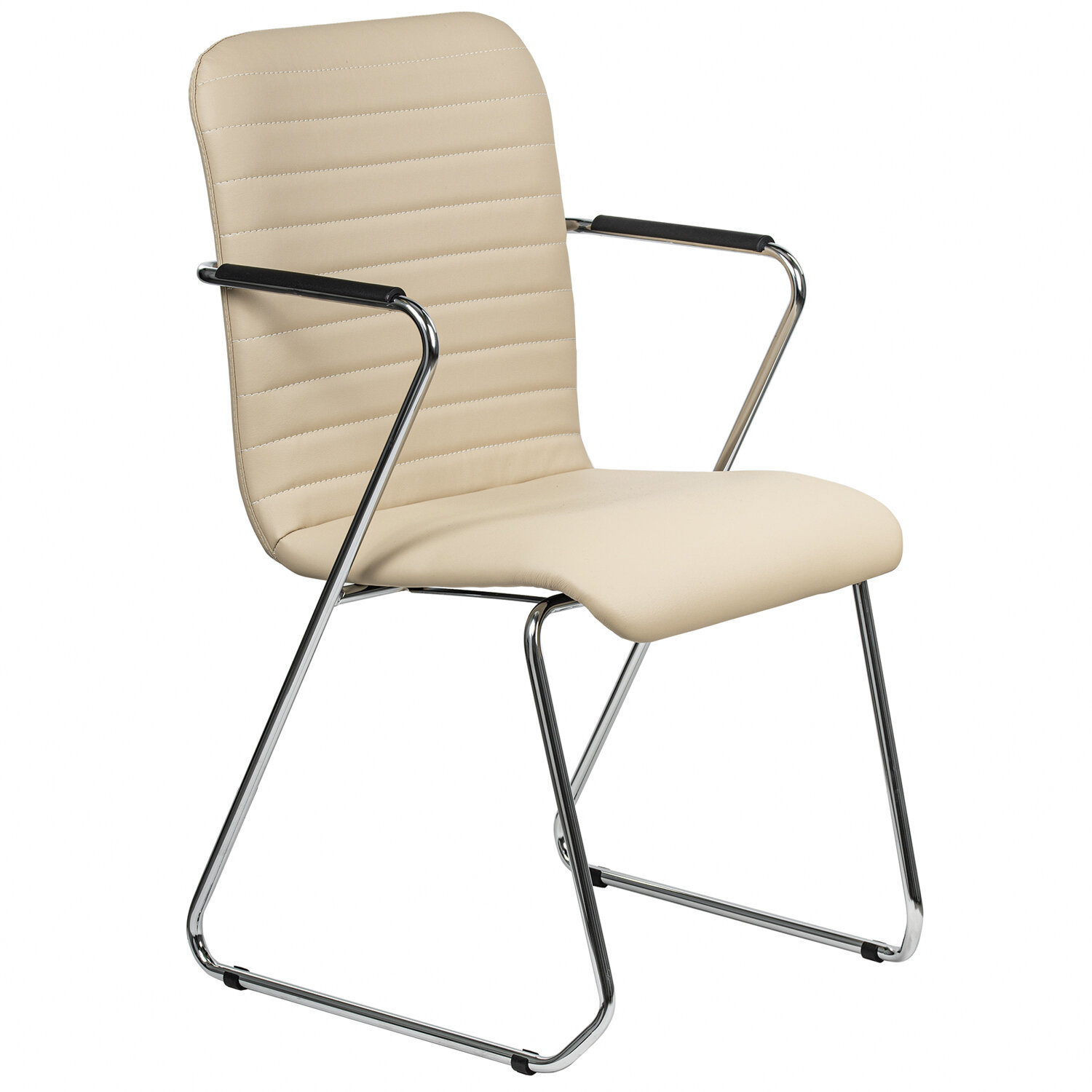 Изображение товара Кресло офисное BRABIX Visit CF-101 из металла и экокожи бежевое