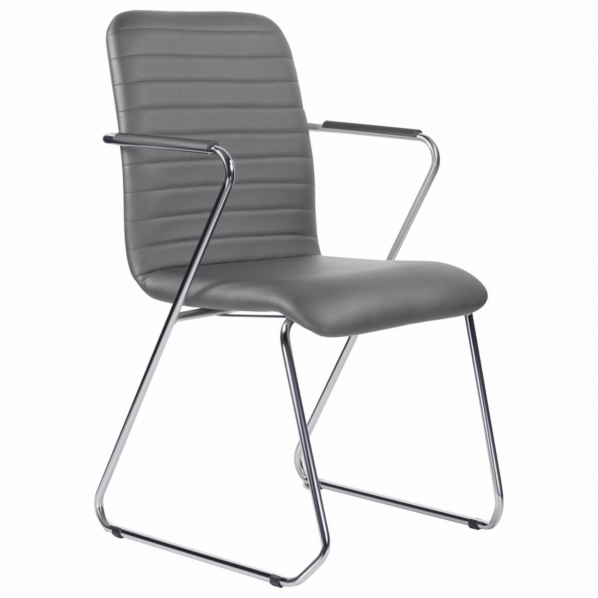 Изображение товара Кресло офисное BRABIX Visit CF-101 из металла и экокожи темно-серое