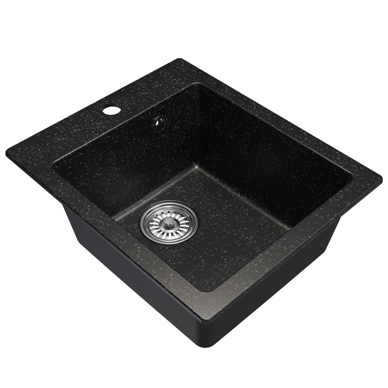 Изображение товара Врезная мойка Mixline ML-GM14 308 из искусственного мрамора 50x42 см черная