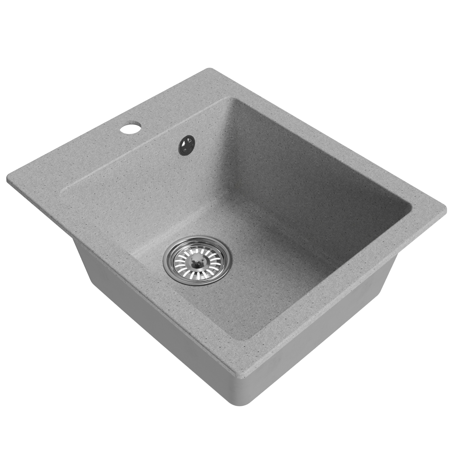 Изображение товара Врезная мойка из искусственного мрамора Mixline ML-GM14 50x42 см серый