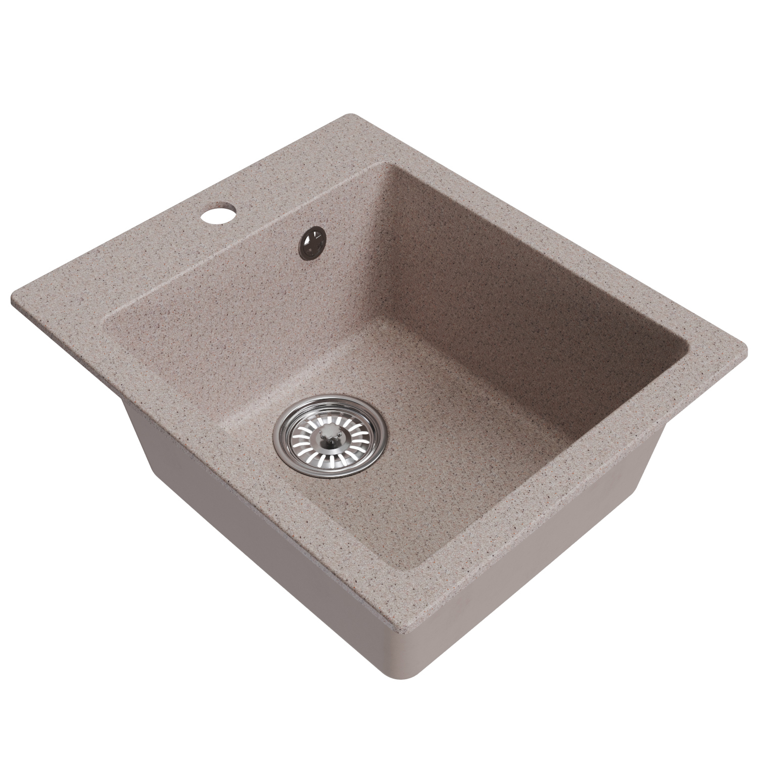 Изображение товара Врезная мойка Mixline Ml-gm14 50x42x19 см искусственный камень цвет песочный