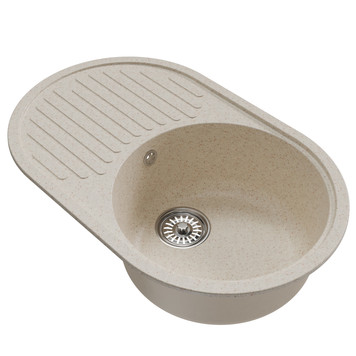 Изображение товара Врезная кухонная мойка MIXLINE ML-GM16 89x53 см искусственный камень бежевый