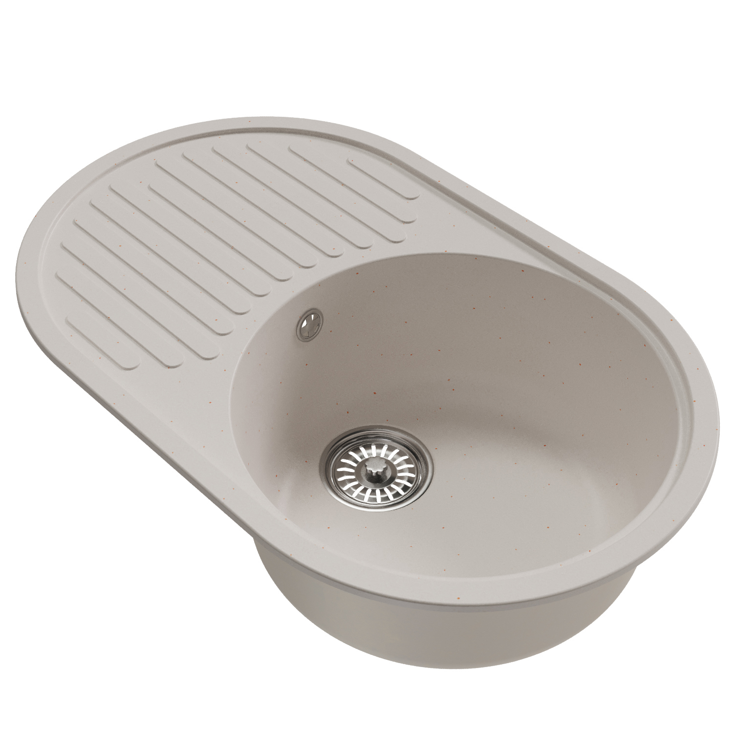 Изображение товара Врезная кухонная мойка Mixline Ml-gm16 белый искусственный камень