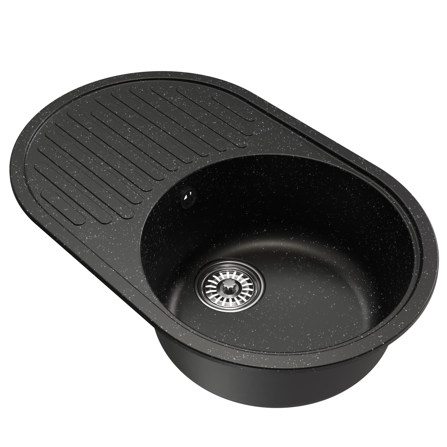 Изображение товара Врезная мойка из искусственного мрамора Mixline ML-GM16 308 черная