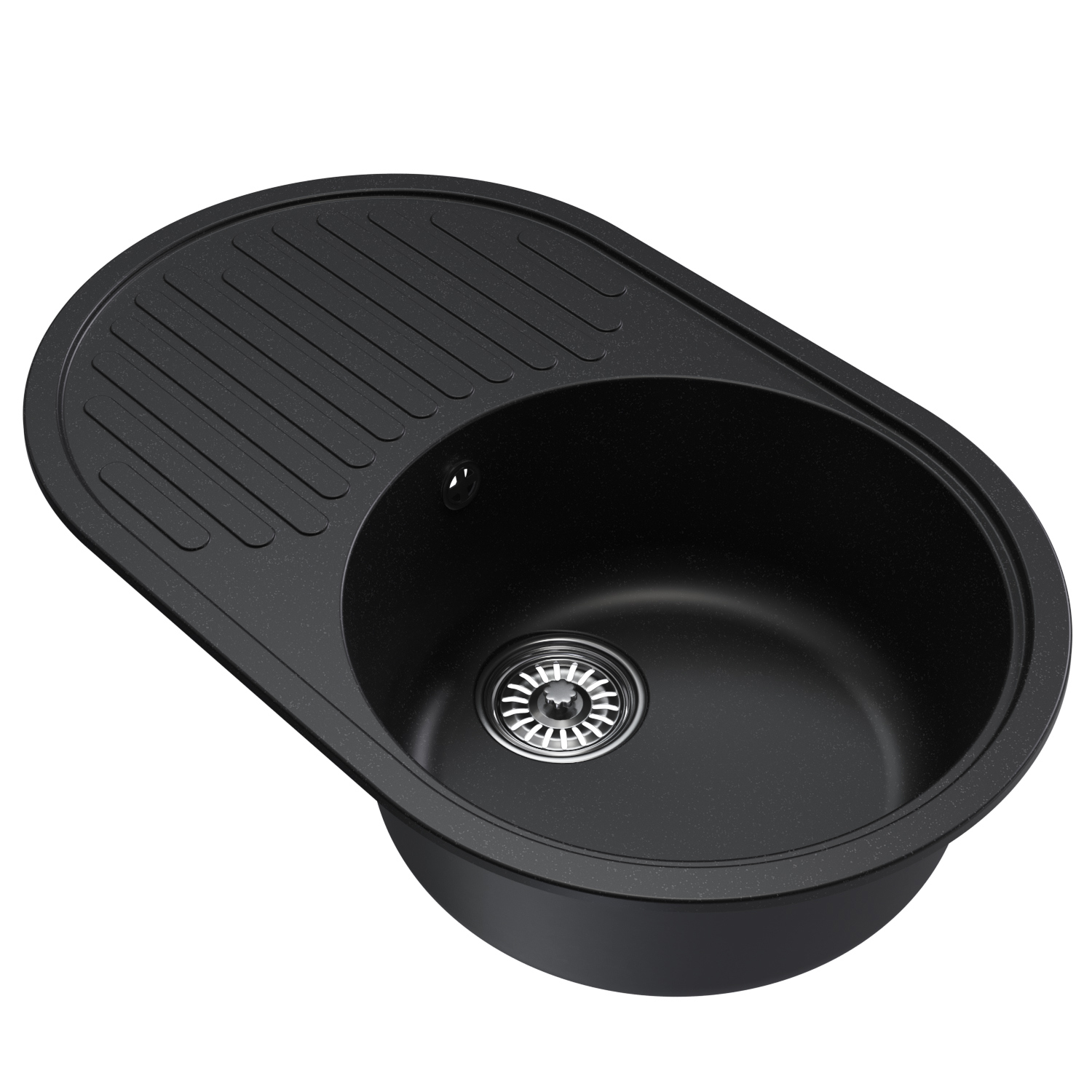 Изображение товара Врезная мойка Mixline ML-GM16 89x53 см искусственный камень черная