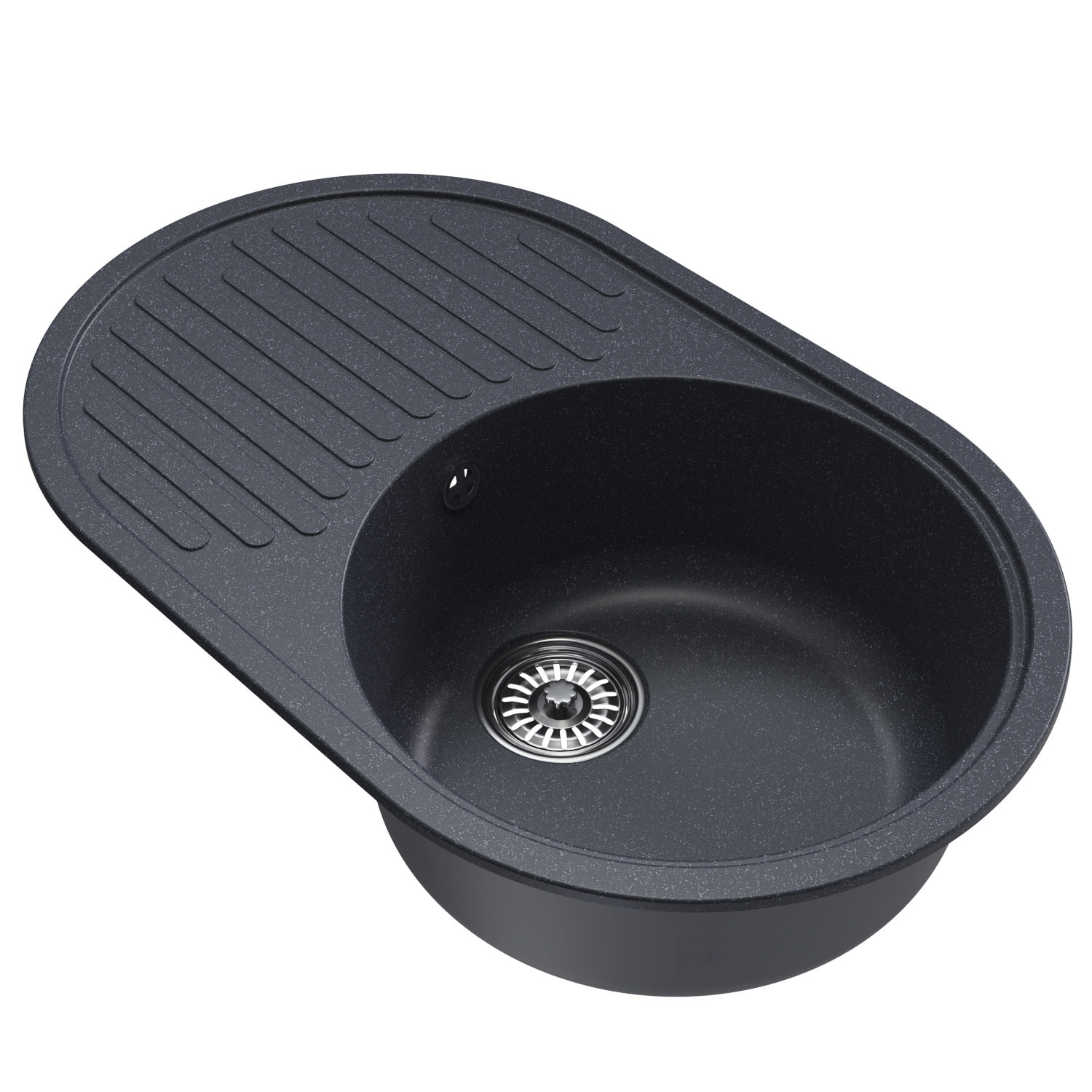 Изображение товара Врезная кухонная мойка Mixline ML-GM16 73x46 см искусственный камень антрацит
