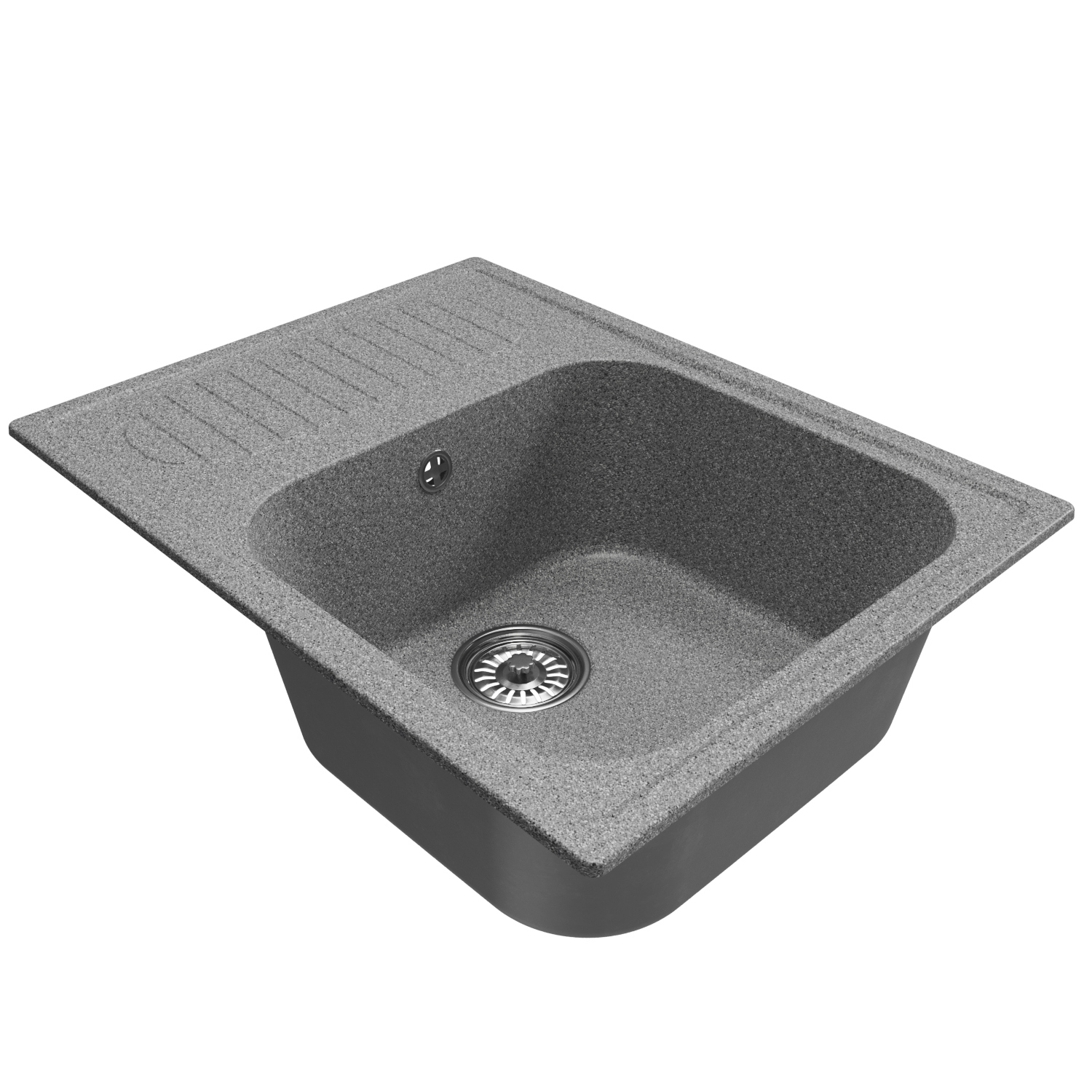 Изображение товара Врезная мойка Mixline Ml-gm18 49x64x19 см искусственный камень цвет темно-серый