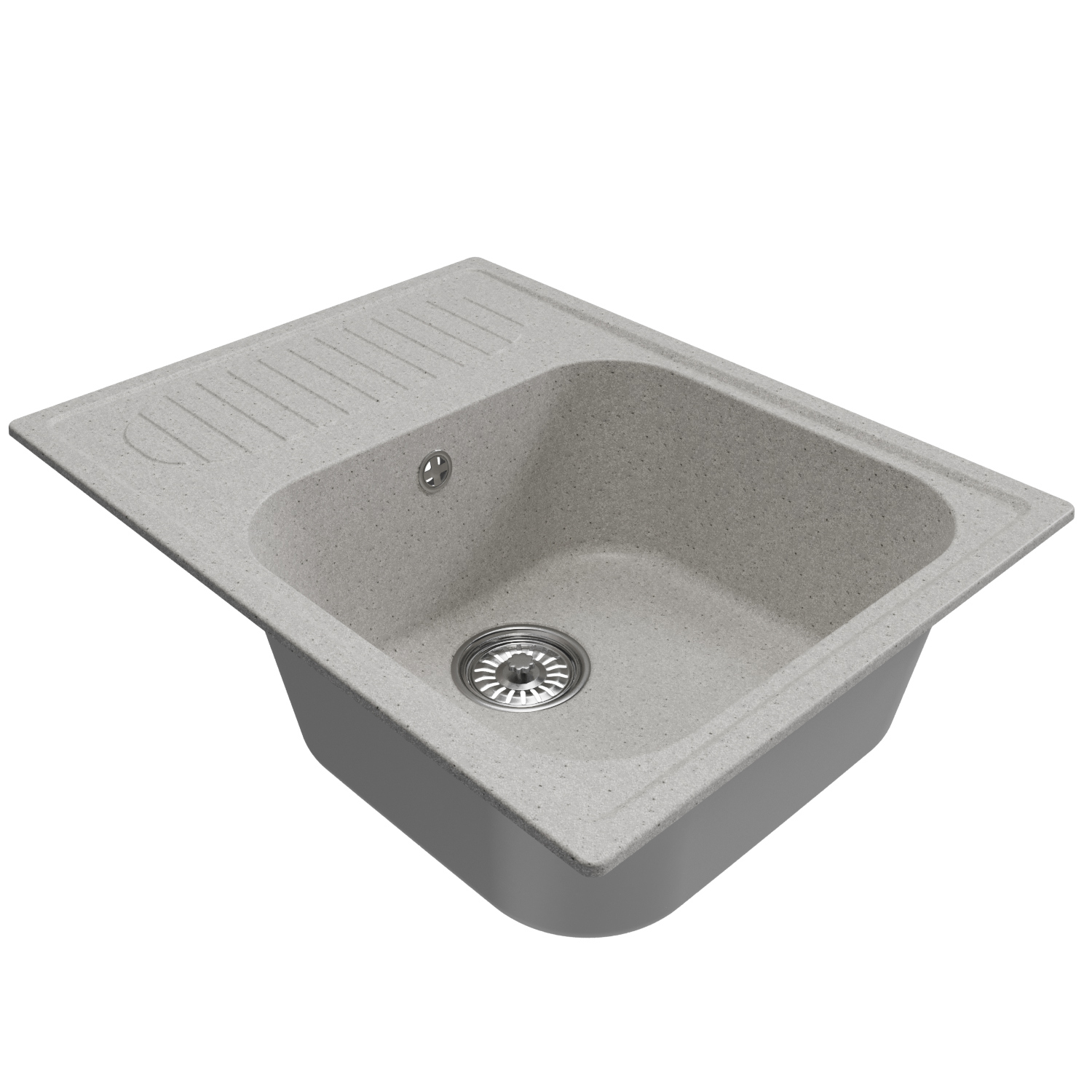 Изображение товара Врезная мойка Mixline Ml-gm18 49x64 см из серого искусственного камня