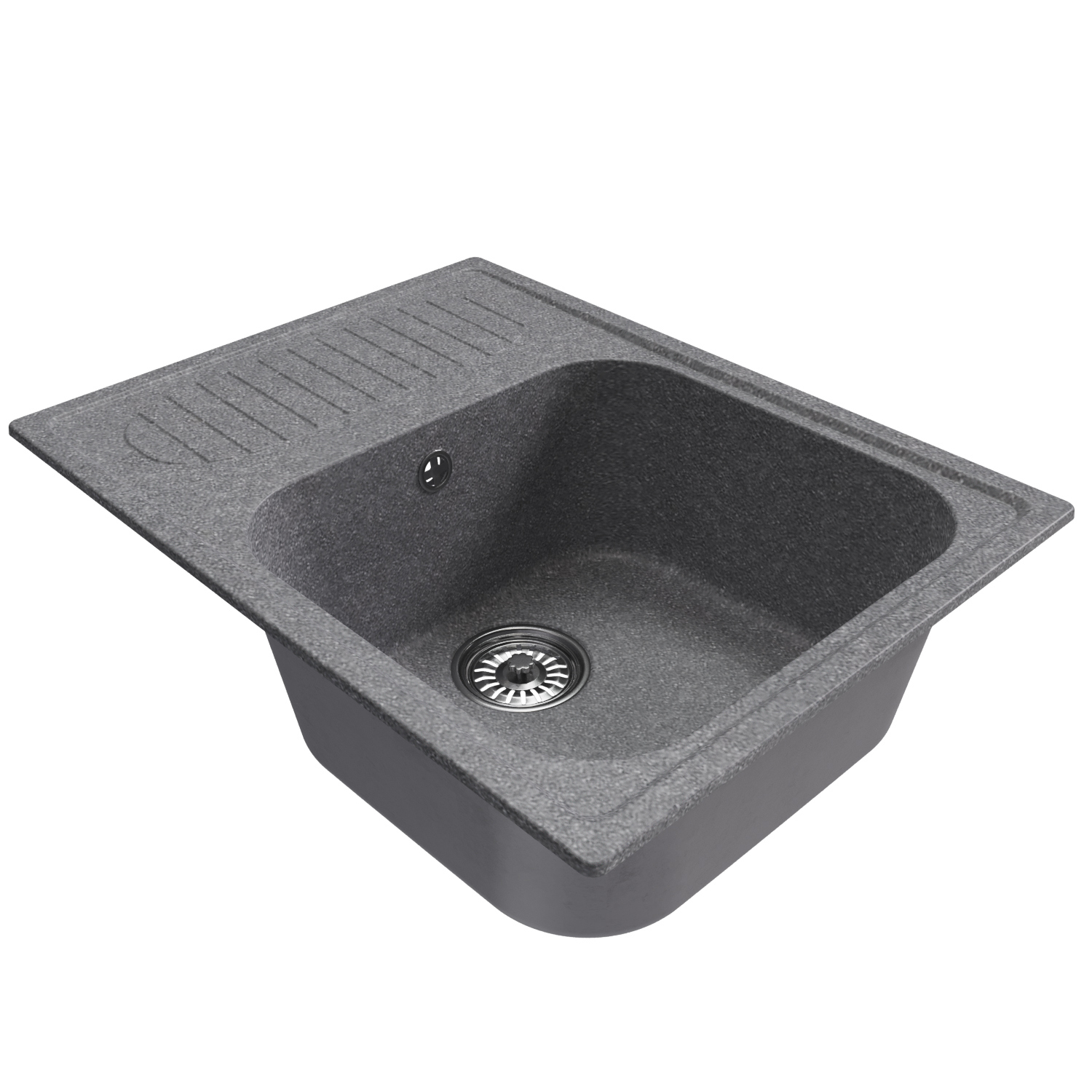 Изображение товара Врезная кухонная мойка Mixline Ml-gm18 из искусственного мрамора 49x64 см графит