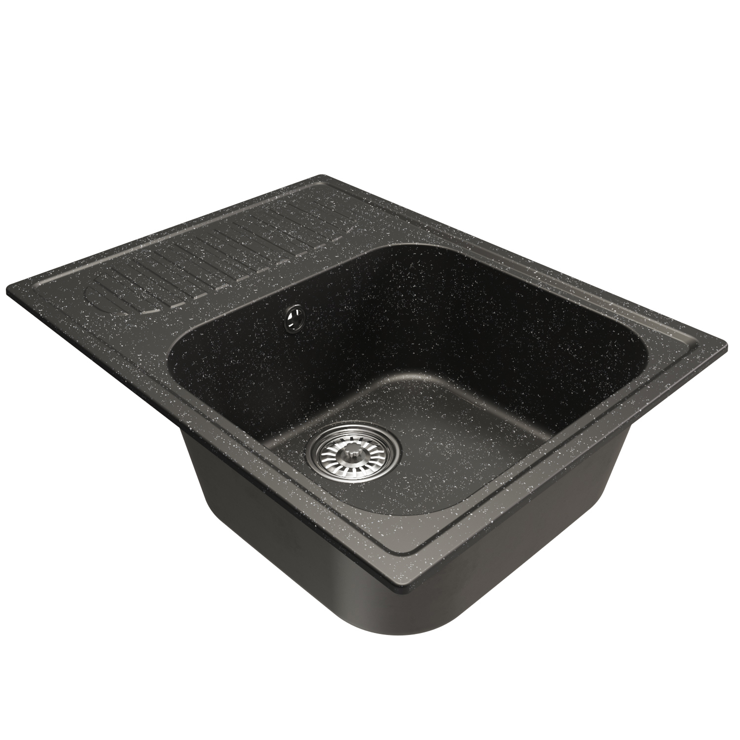 Изображение товара Врезная кухонная мойка Mixline ML-GM18 308 из искусственного камня черная