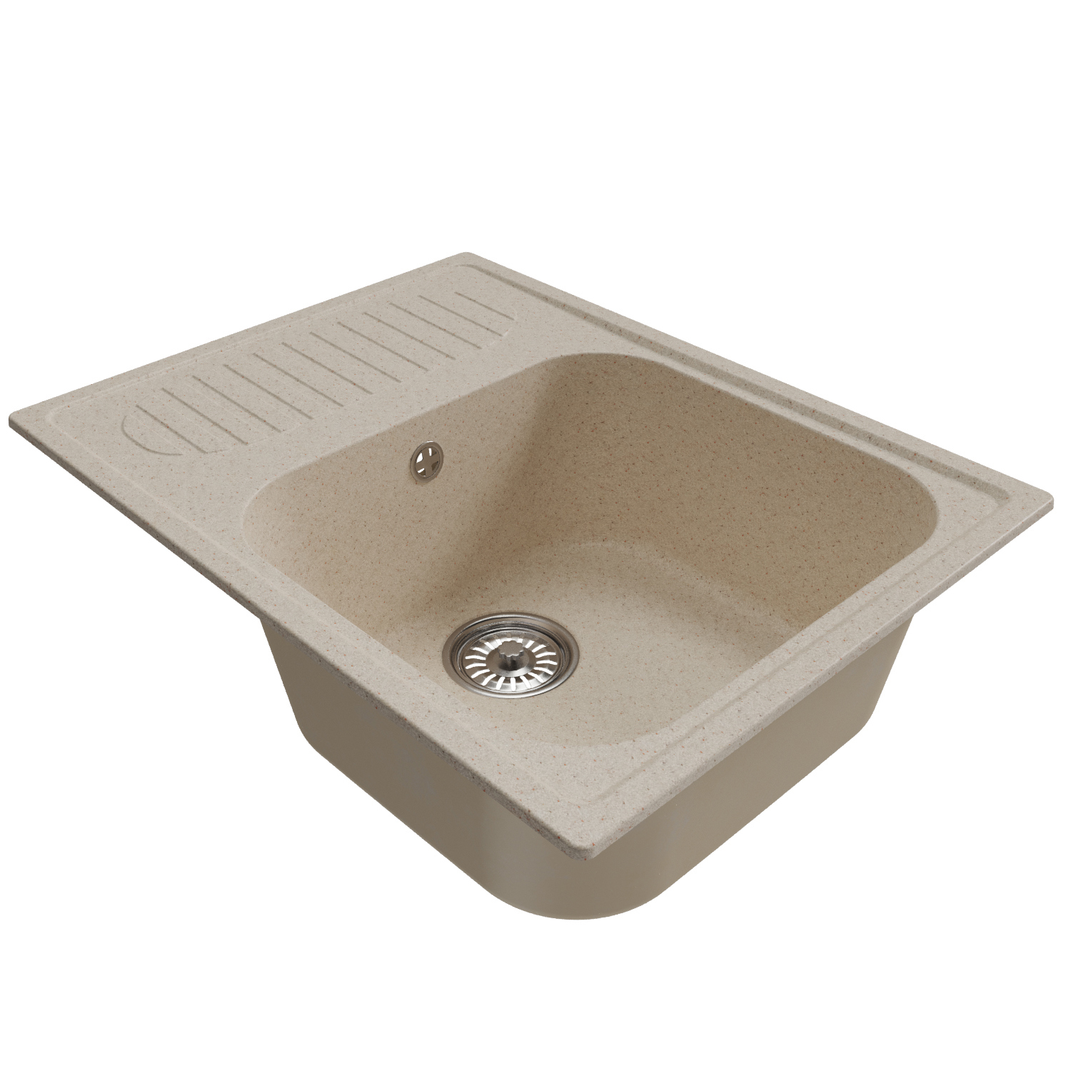 Изображение товара Врезная мойка из искусственного мрамора Mixline ML-GM18 66х53 см бежевый