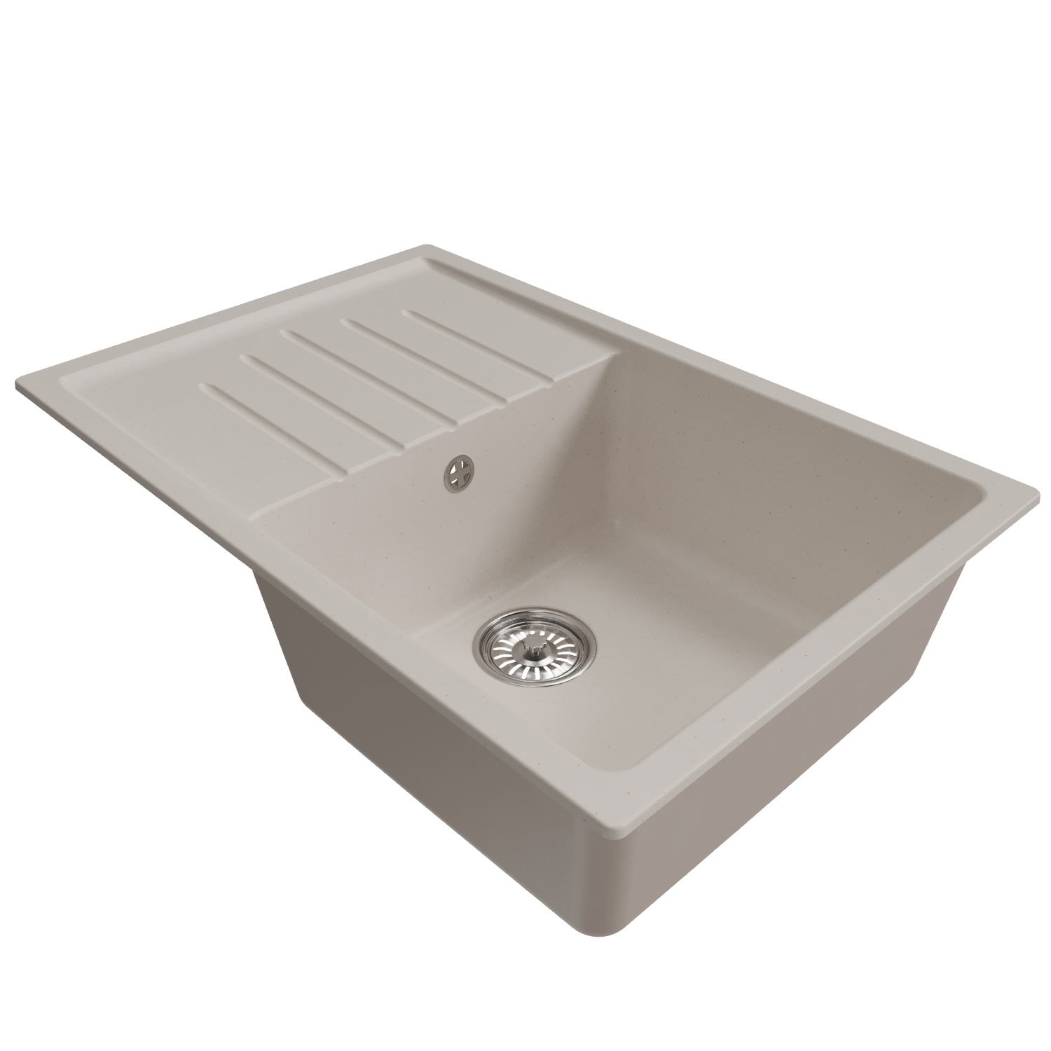 Изображение товара Врезная мойка Mixline Ml-gm19 49x75 см из искусственного мрамора белая