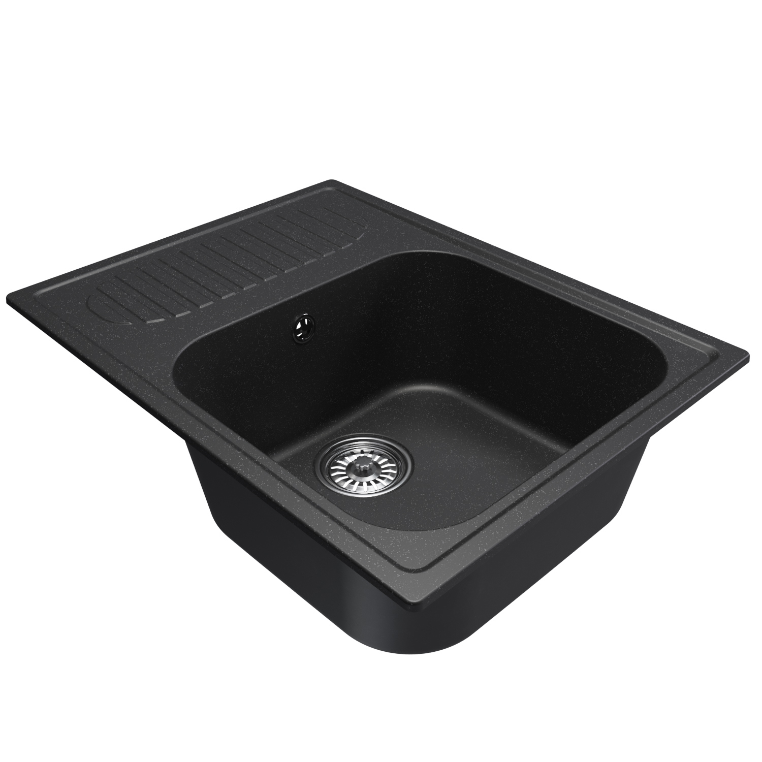 Изображение товара Врезная кухонная мойка Mixline ML-GM18 66х53 см искусственный камень черная