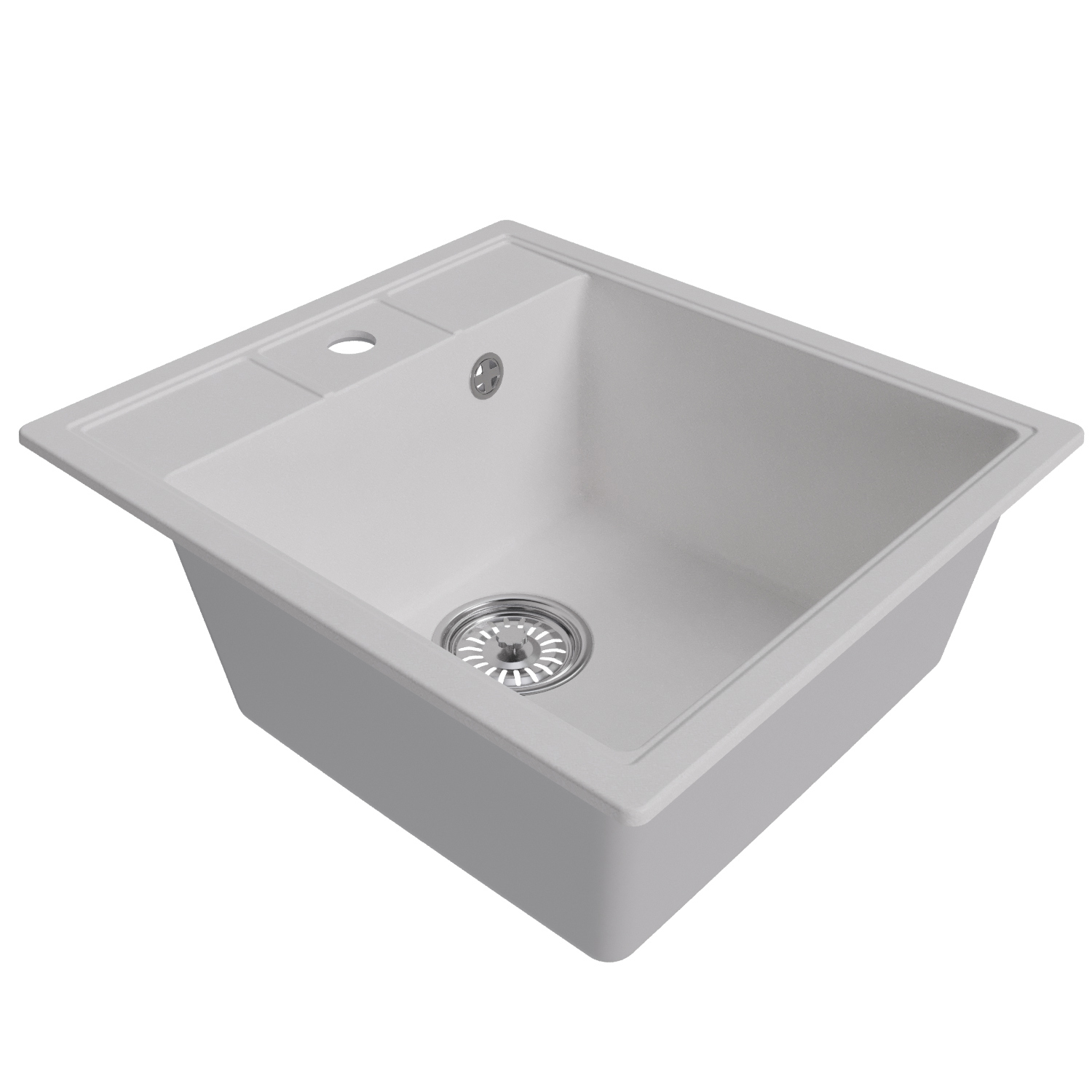 Изображение товара Врезная мойка Mixline ML-GM28 341 50x45x19 см искусственный камень цвет белый
