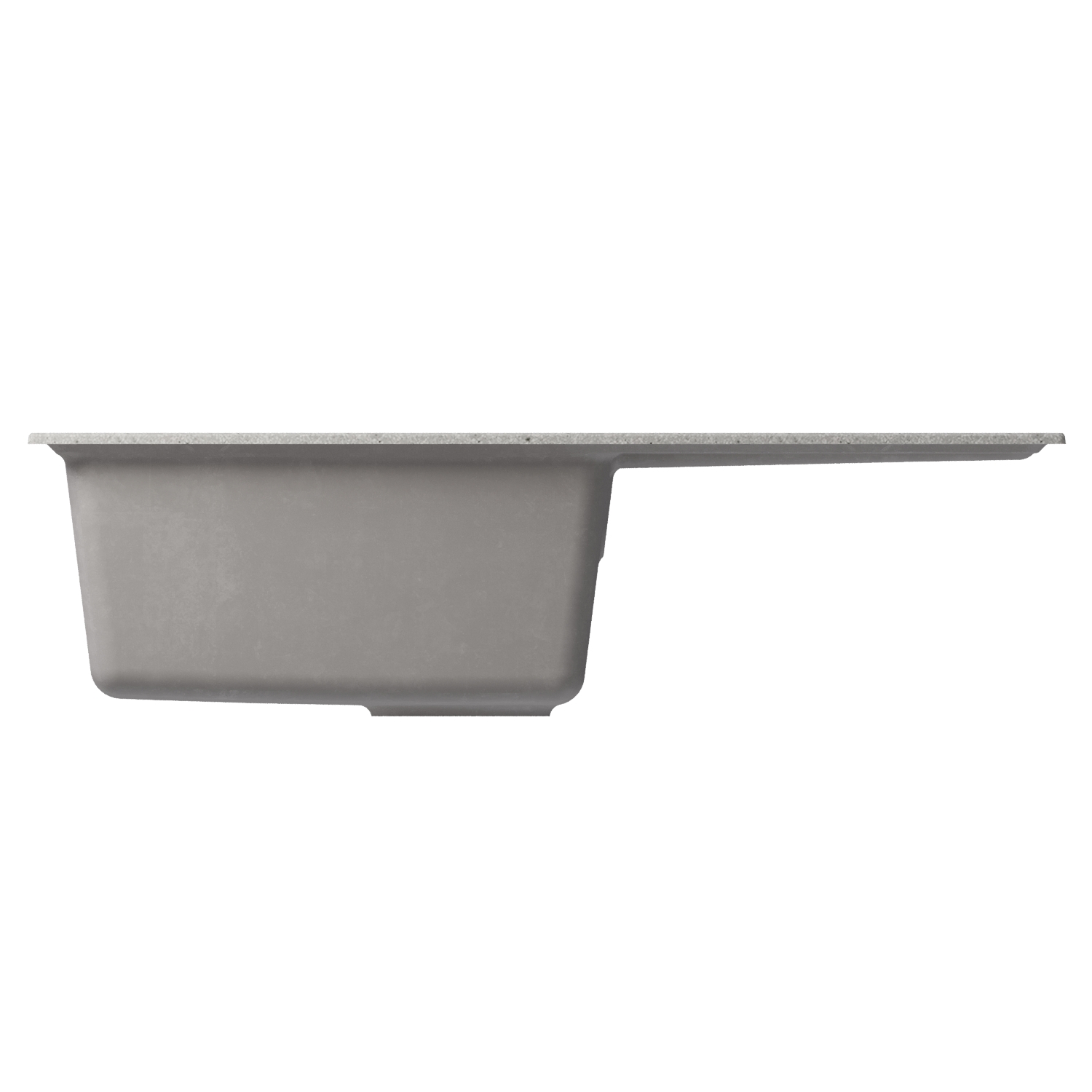 Изображение товара Врезная мойка Mixline ML-GM31 из искусственного камня 50x77 см серого цвета