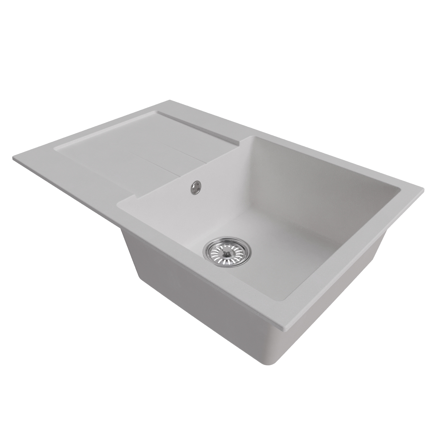 Изображение товара Врезная кухонная мойка Mixline Ml-gm31 49x77 см из искусственного камня белая