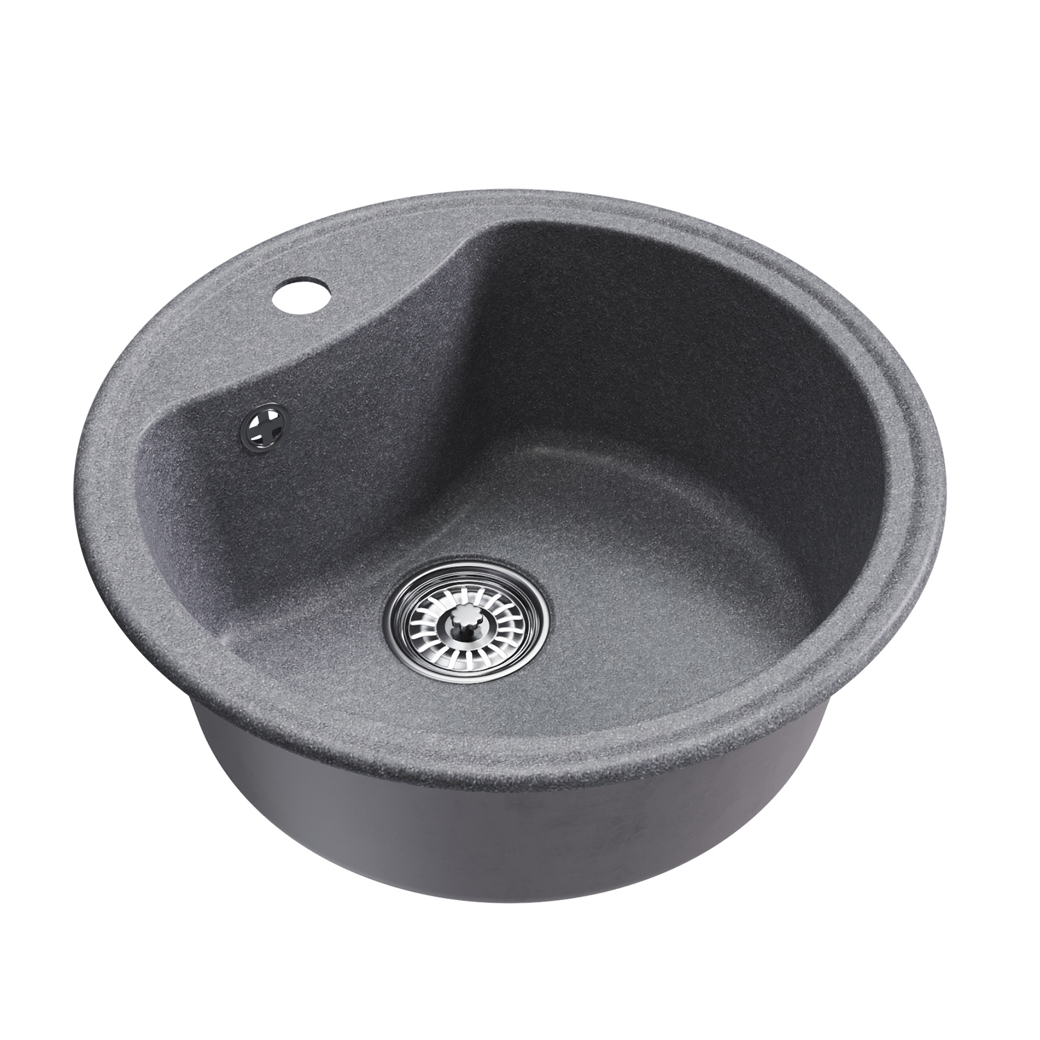 Изображение товара Врезная кухонная мойка Mixline ML-GM09 51x51 см искусственный камень графит