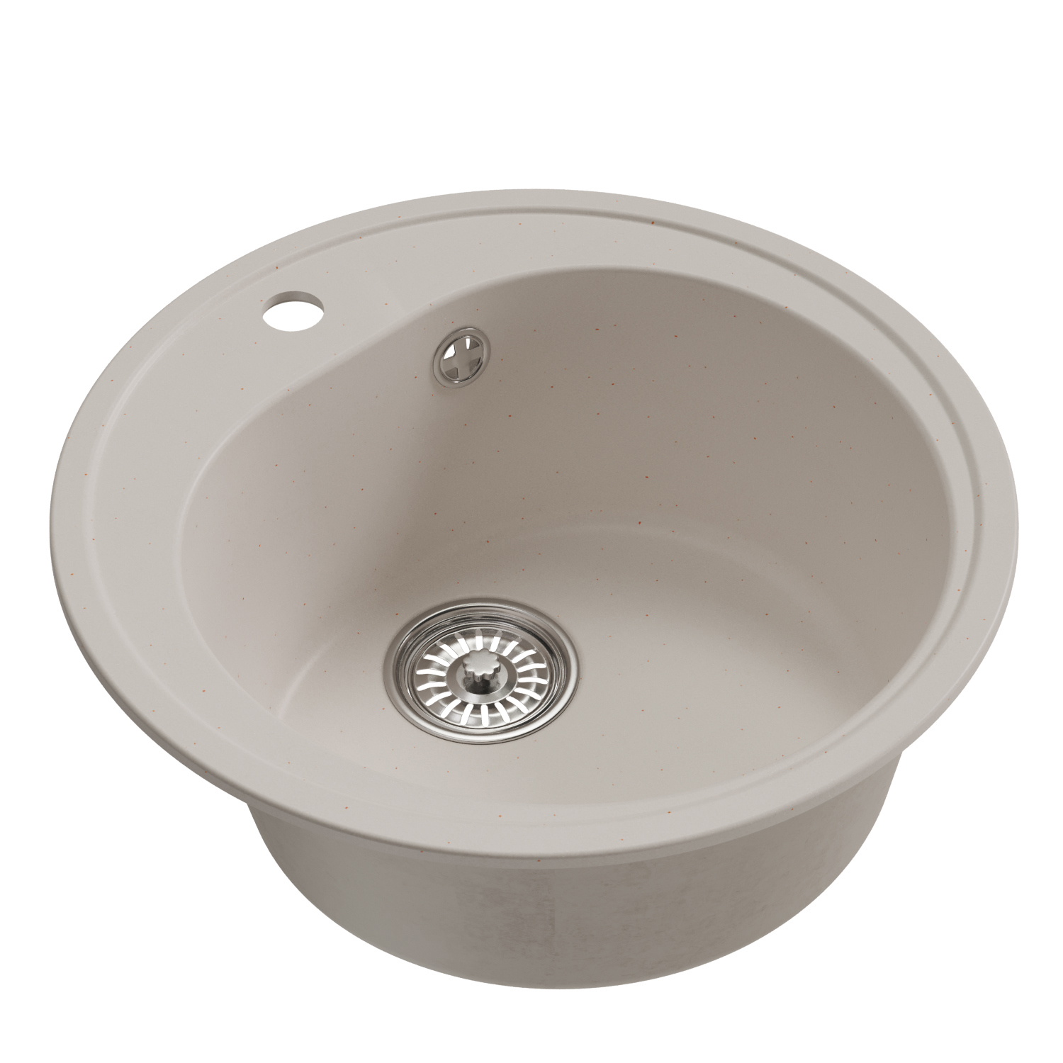 Изображение товара Врезная кухонная мойка из искусственного камня Mixline ML-GM11 50x50 см белая