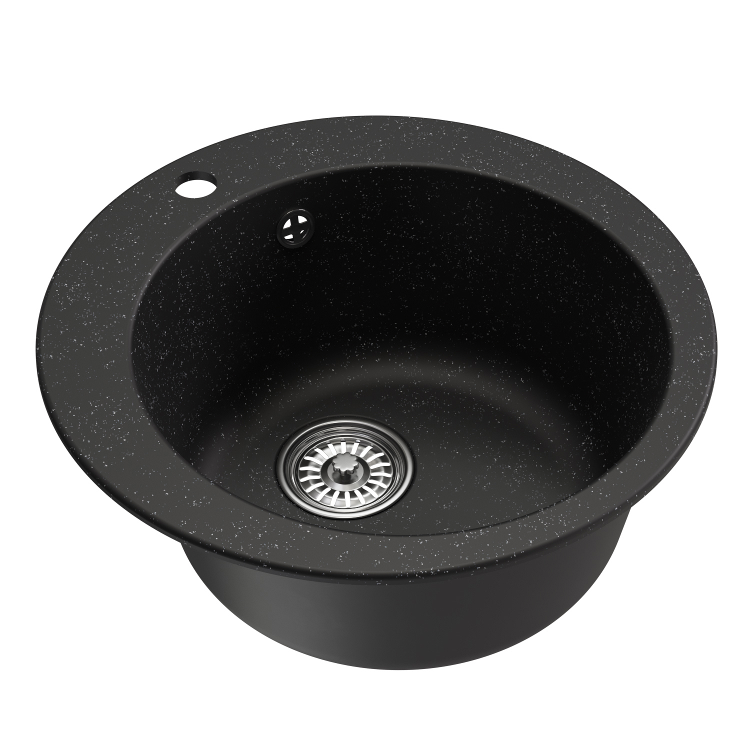Изображение товара Врезная кухонная мойка Mixline ML-GM13 308 NEW из искусственного камня черная